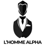 logo L'Homme Alpha en noir et blanc